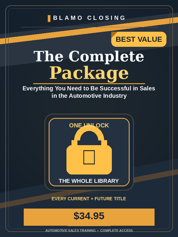 The Complete Package cover — gold and navy with a BEST VALUE ribbon