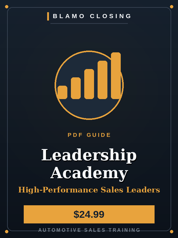 Blamo Closing Leadership Academy cover