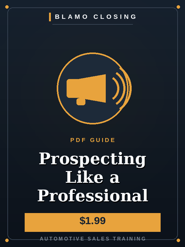 Prospecting Like a Professional cover