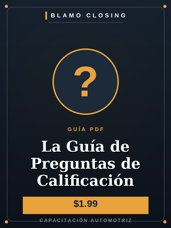 Portada de la Guía de Preguntas de Calificación