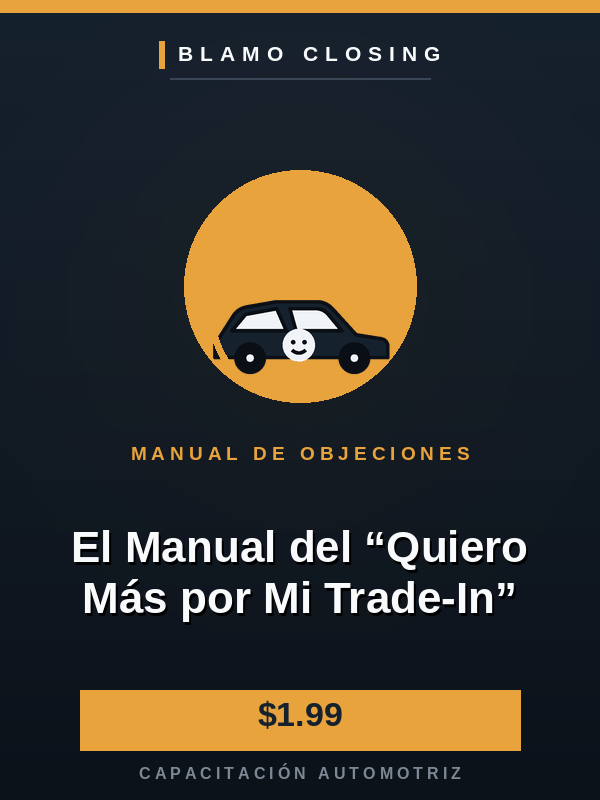 Portada del Manual del “Quiero Más por Mi Trade-In”