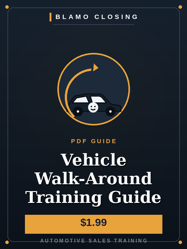 Vehicle Walk-Around Training Guide cover